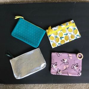 mini Ipsy Make up bags set of 4